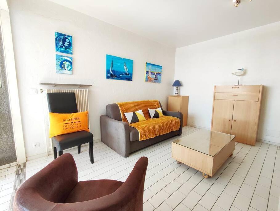 Magnifique Vue Mer Avec Une Chambre - Nouria 55 - Canet-en-Roussillon Exteriör bild